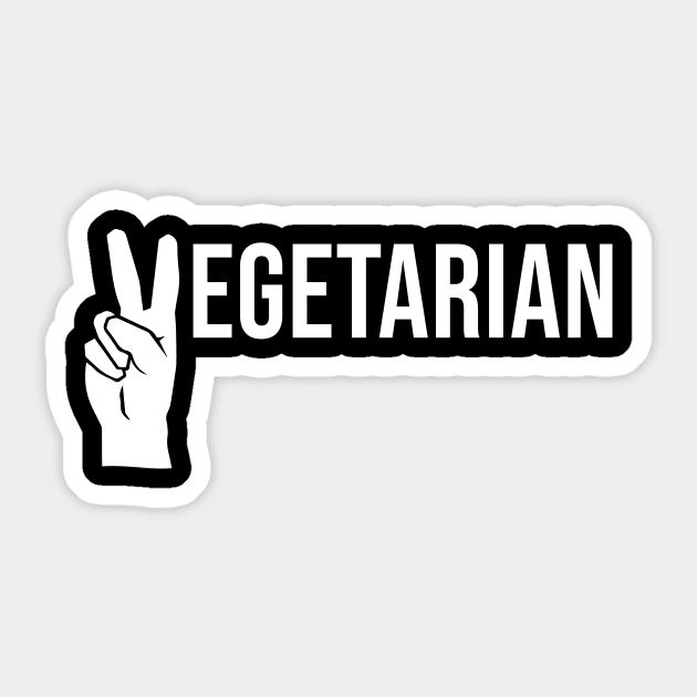 Vegetarian Sticker by anema